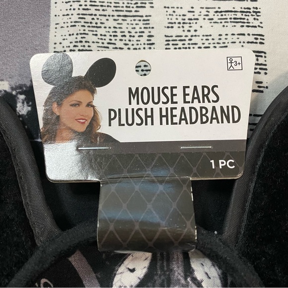 Suit Yourself Costume Co mickey mouse ears plush headband 2pc set nwt adult kids - Picture 6 of 6